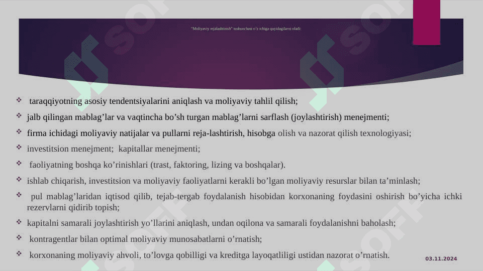 Moliyaviy rejalashtirish va tartibga solish 4