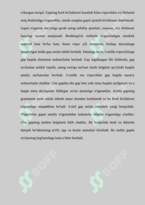 Boshlang’ich sinflarda sintaksis va punktuatsiya elementlari ustida ishlash metodikasi 5