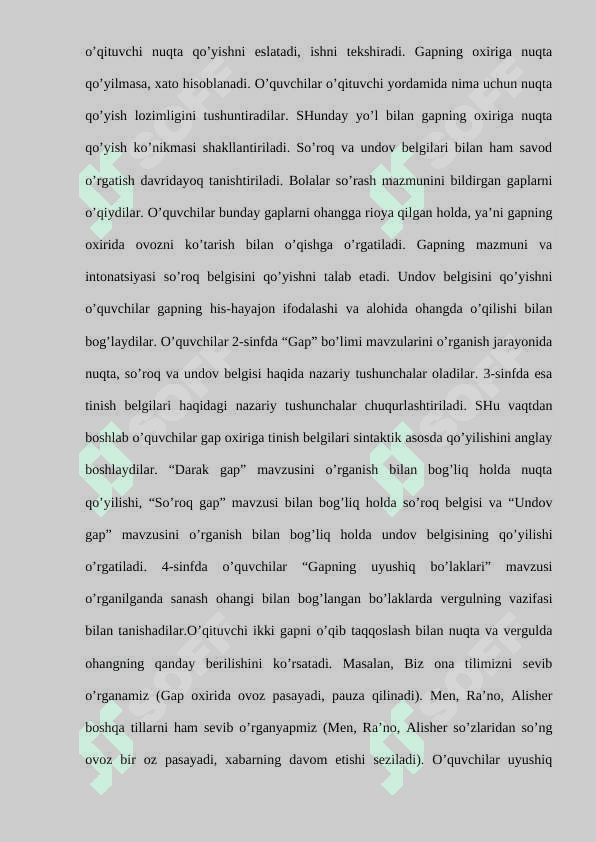 Boshlang’ich sinflarda sintaksis va punktuatsiya elementlari ustida ishlash metodikasi 8
