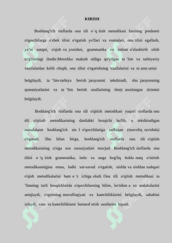 Savod o‘rgatishda hozirgi zamon analiz-sintez tovush metodi. Bolalarning savod o‘rgatishga tayyorgarligini o‘rganish 4