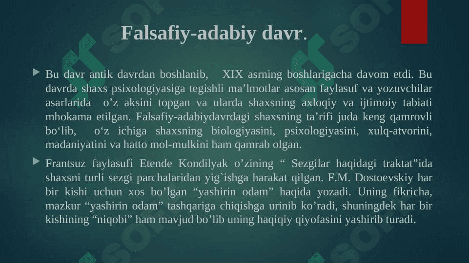 Shaxs psixologiyasi faniga kirish 4