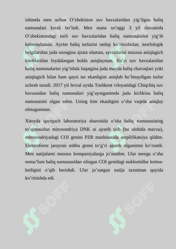 BLAST DASTURI YORDAMIDA NUKLEOTID KETMA-KETLIKLARNI SOLISHTIRISH 3