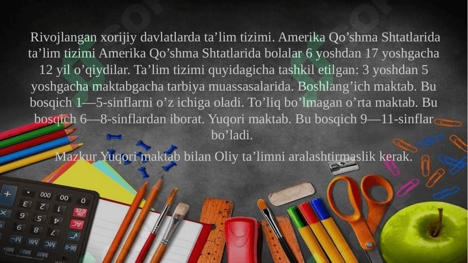 Iqtisodiy rivojlangan xorijiy davlatlarda ta’lim tizimi 2