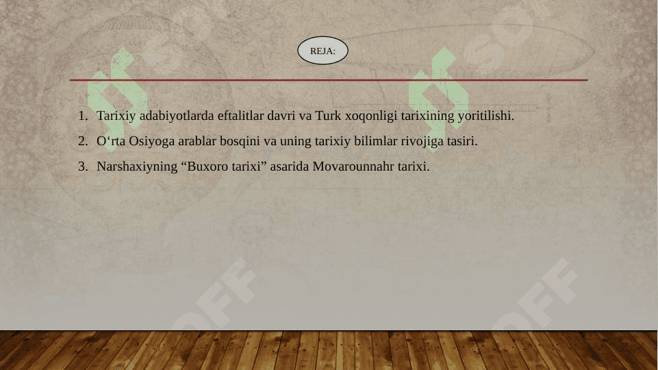 Ilk oʻrta asrlarda Oʻrta Osiyo tarixiy bilimlarni rivojlanish 2