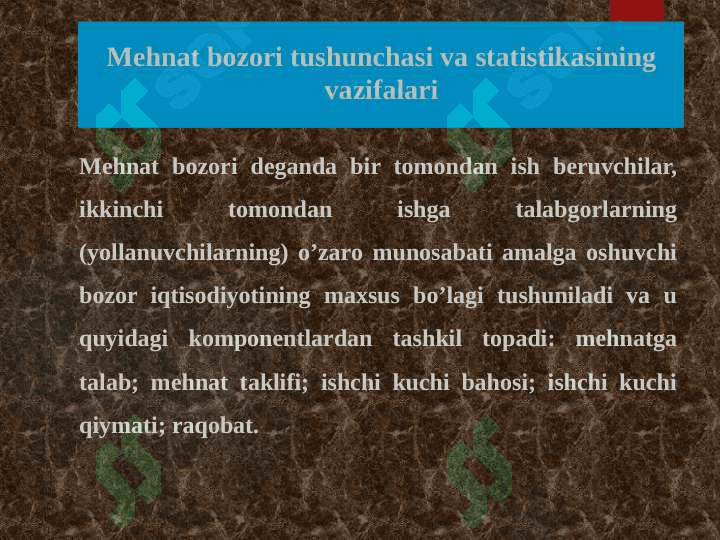 MEHNAT BOZORI STATISTIKASI 2