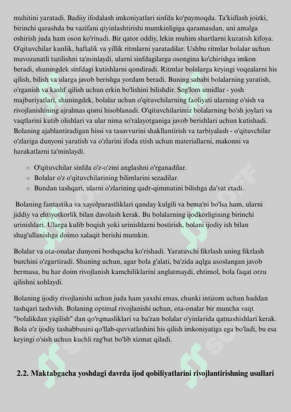 Maktabgacha yoshdagi bolalar ijodkorligini shakllantirishda mehnat faoliyatidan foydalanish 7