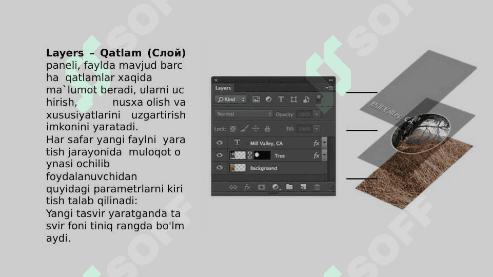 Adobe Photoshop dasturida turli effektlar hosil qilish 4