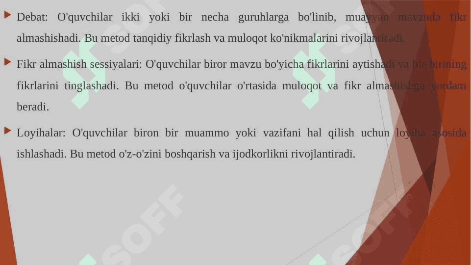 Didaktik jarayonda interfaol metodlarni qo'llash 4
