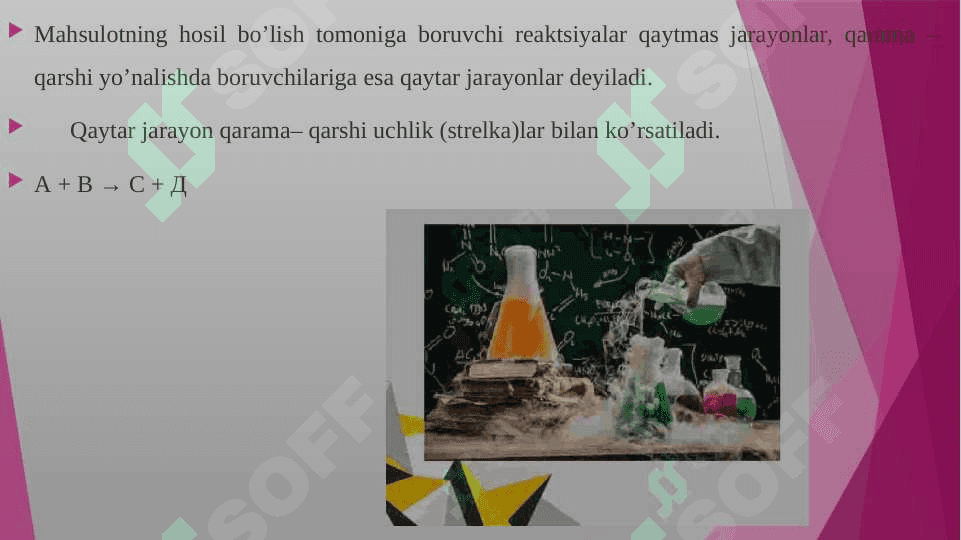 Kimyoviy muvоzаnаtgа оid tаjribаlаr bаjаrish. 5