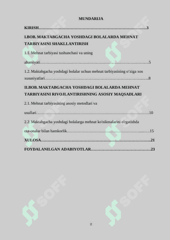 MAKTABGACHA YOSHDAGI BOLALARNI MEXNAT TARBIYASI 2