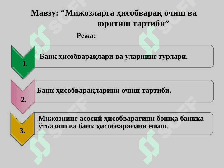 Mijozlarga hisob varaq ochish va yuritish tartibi 2
