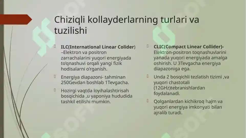 Chiziqli kollayderlar kurs ishi 6