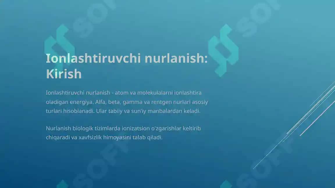 Ionlashtiruvchi nur tasirida atom va molekulalarning uyg'onishi va ionlashishi 2