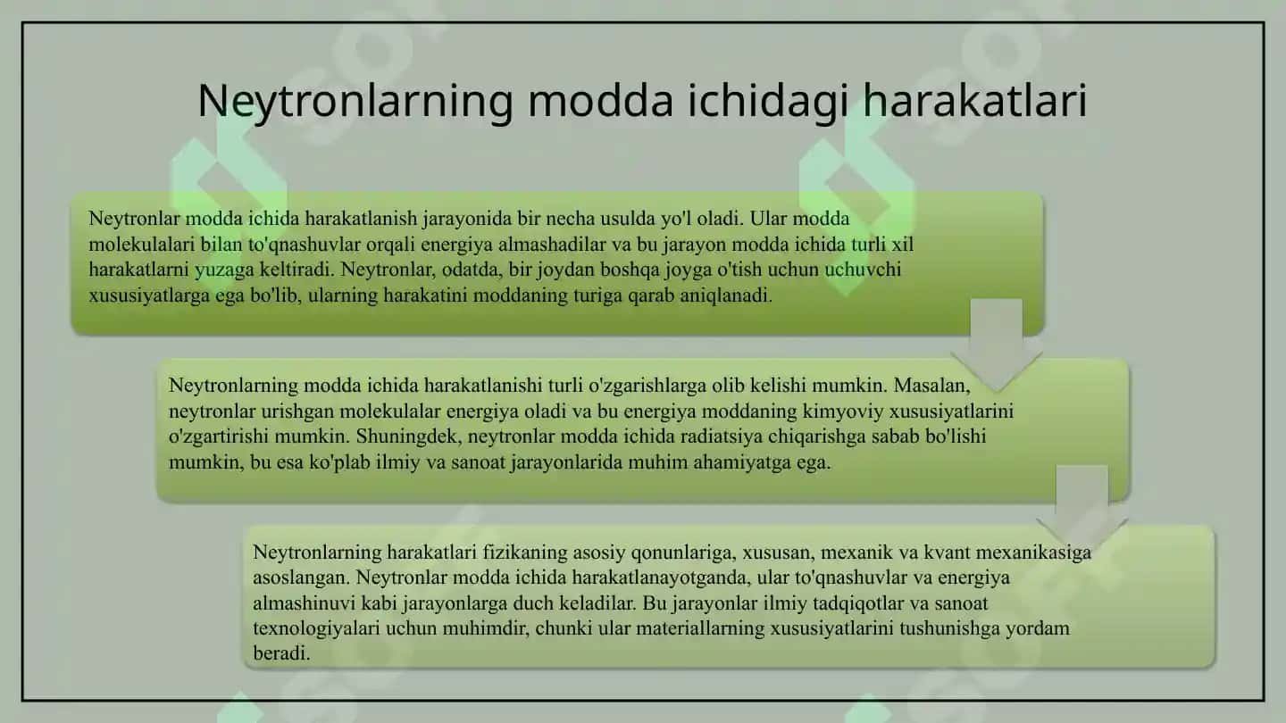 Neytronlarning modda bilan o'zaro ta'siri 4