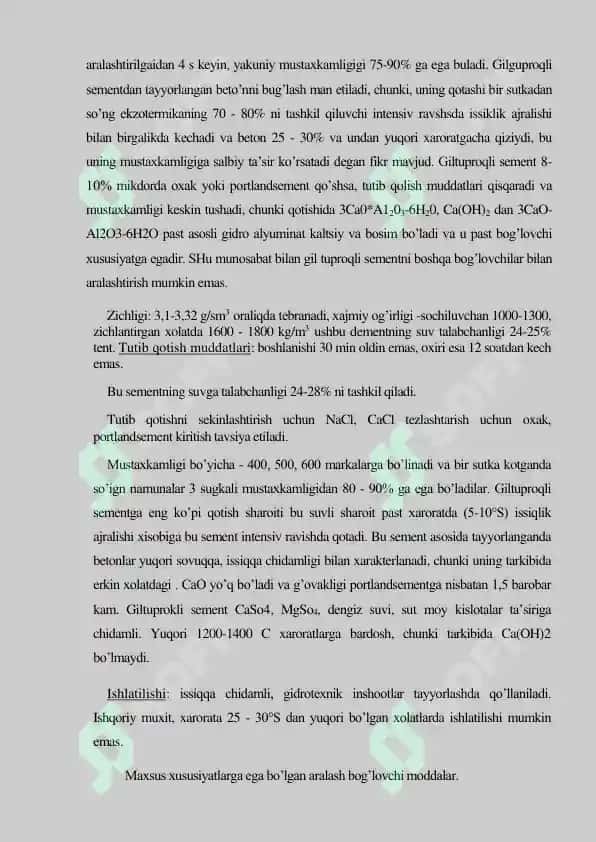 Giltuproqli kengayuvchi sement 6