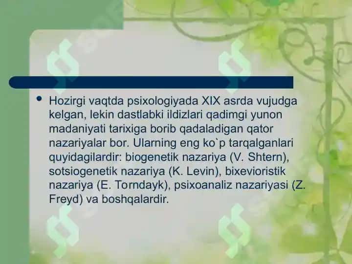 Psixologiya fanida tadqiqot metodlari 6