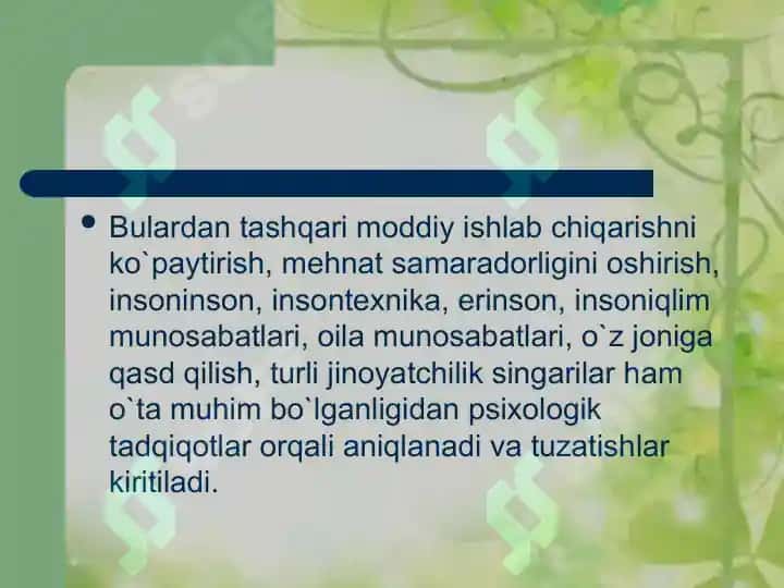 Psixologiya fanida tadqiqot metodlari 8