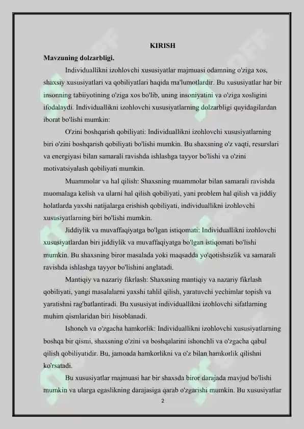 Individual-tipologik xususiyatlar klasifikatsiyasi 2