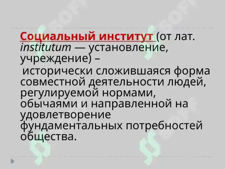 Социальные институты и их функции 3