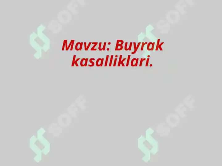 BUYRAK TIZIMI PATOFIZIOLOGIYASI 2