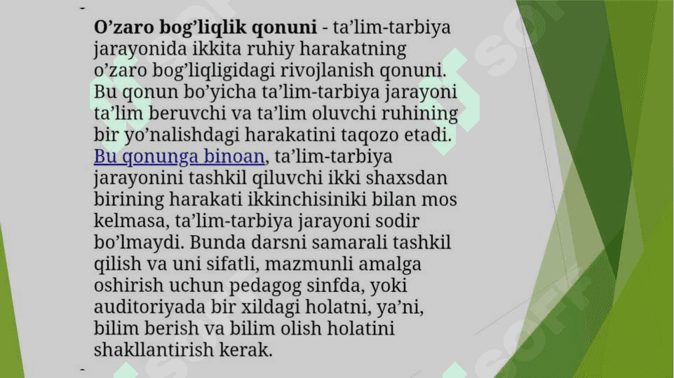 Ta'lim qonuniyatlari va tamoyillari 4