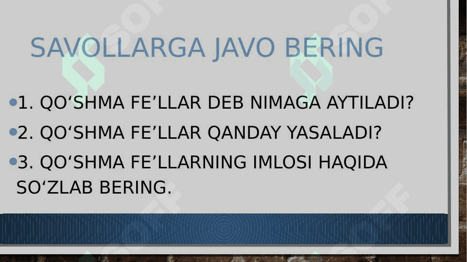 JUFT FE’LLAR 2