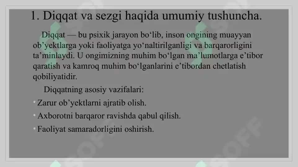 Diqqat va sezgi 3