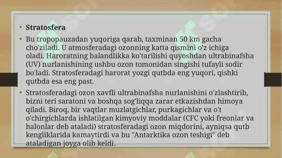 Atmosfera qavatlariga ta'rif 4