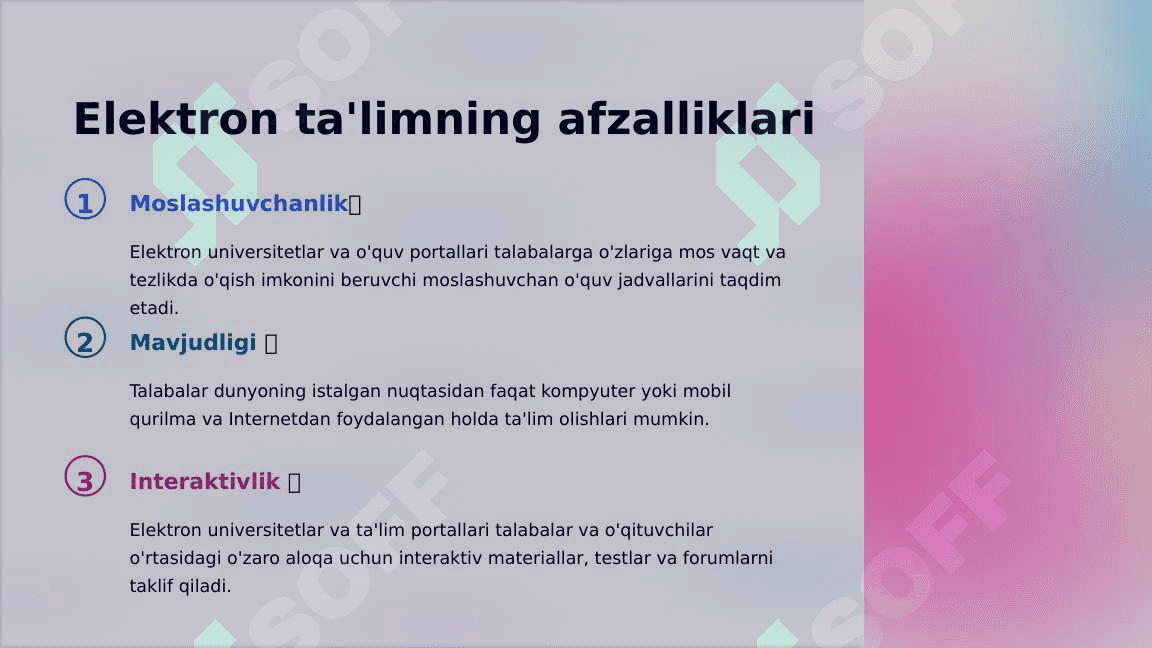 Elektron universitet, masofaviy ta’lim institutlari va ularning ta’lim portallari 4