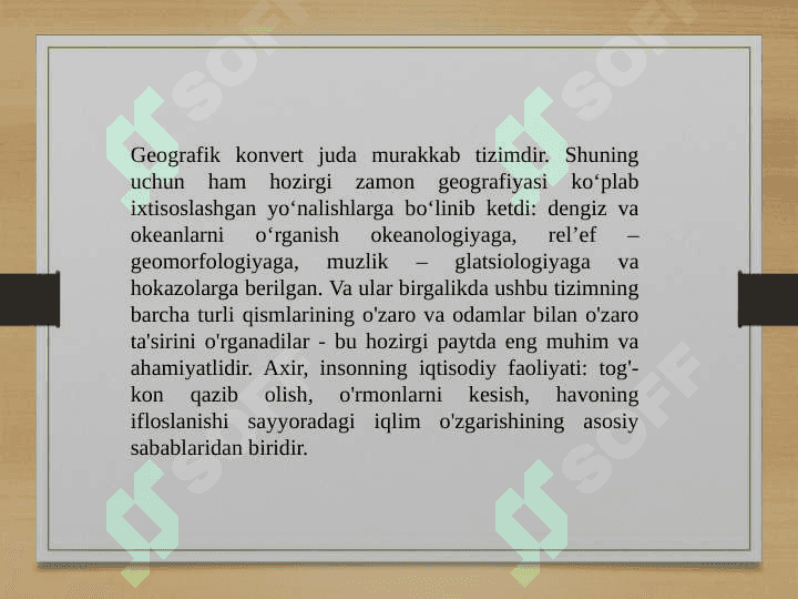 Geografiya fanining rivojlanish tarixi. 3