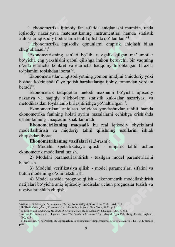 EKONOMETRIK MODELLASHTIRISH ASOSLARI 4