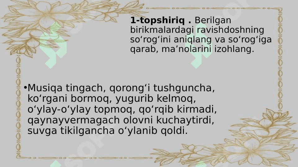 RAVISHDOSHLARNING MA’NO TURLARI 3