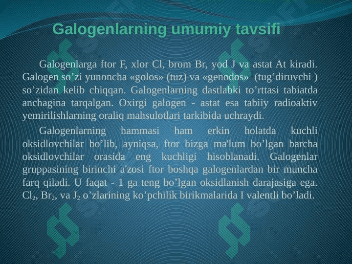galogenlar 2