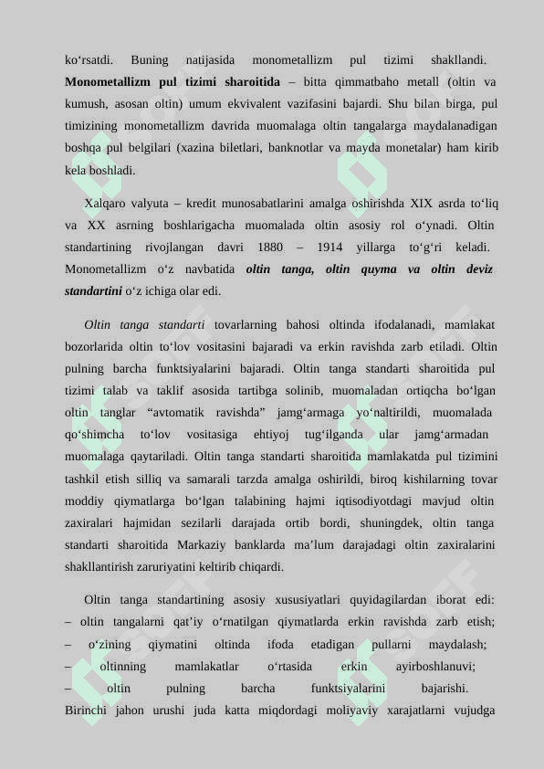 Õzbegiston Respublikasi pul tizimi va uning elementlari 6