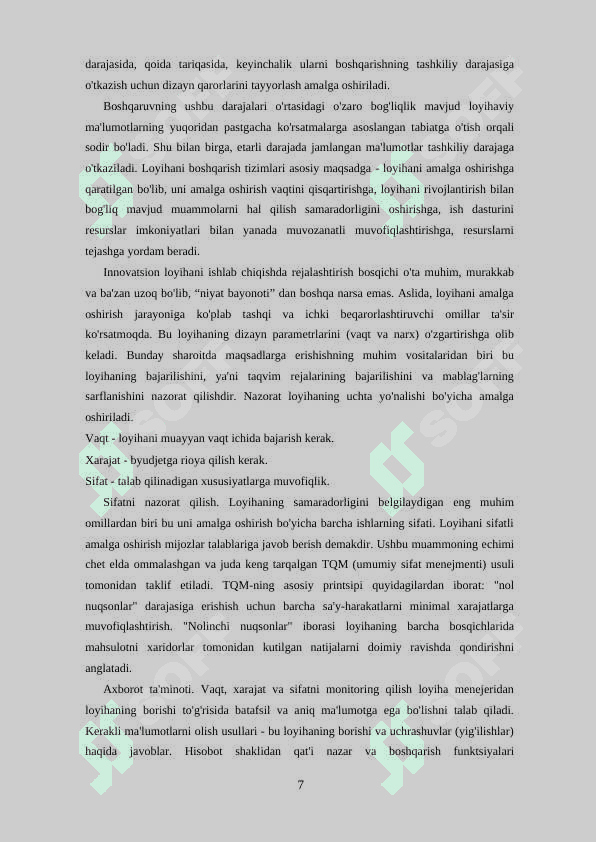 Innovatsion loyihalar portfelini shakllantirish 7