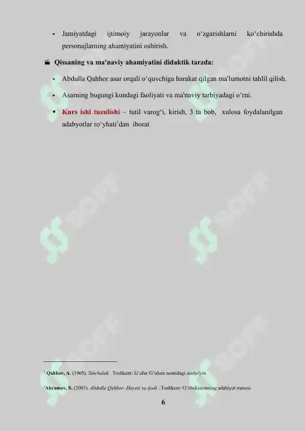 "Sinchalak" qissasida Saida va Qalandarov obrazlari talqini 6
