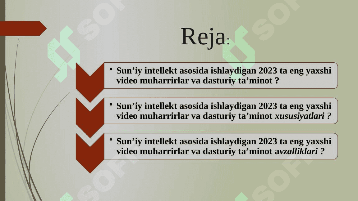 VIDEO MALUMOTLARIGA ISHLOV BERUVCHI SUNIY INTELEKT SAYTLAR PLATFORMALAR 2
