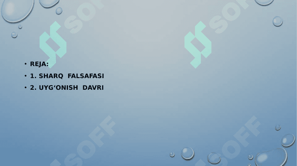 ilk o'rta asr sharq falsafasi va uyg'onish davri 2