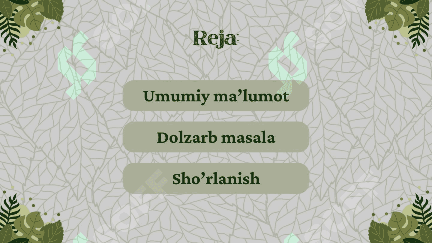 Tuproq unumdorligi 2