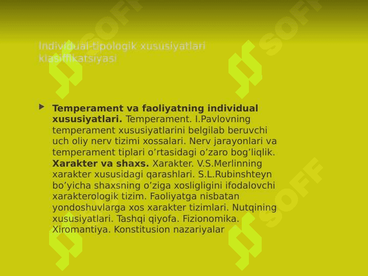 Shaxs rivojlanishining yosh va psixologik xususiyatlari 6