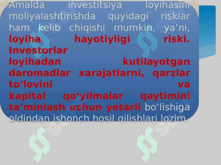 Investitsion taxlikalar 4