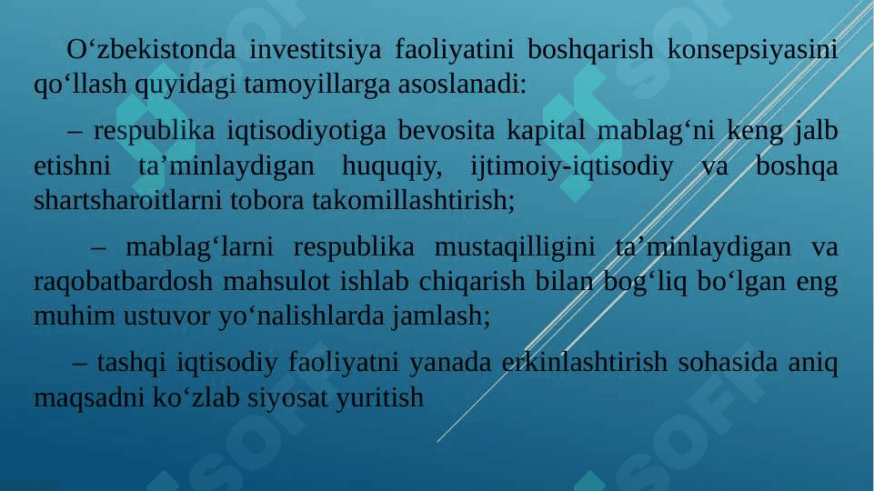 Investitsiya faoliyatini boshqarish 3