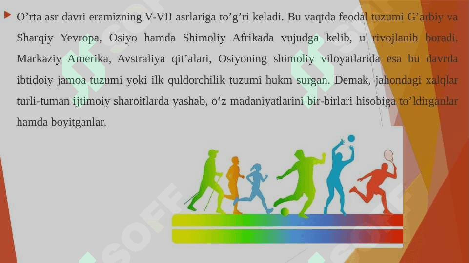 O'rta asrlarda osiyo, Amerika va afrika mamlakatlarida jismoniy tarbiya 3