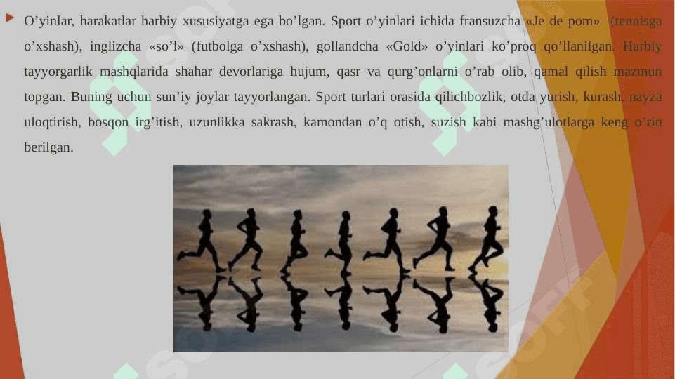 O'rta asrlarda osiyo, Amerika va afrika mamlakatlarida jismoniy tarbiya 7