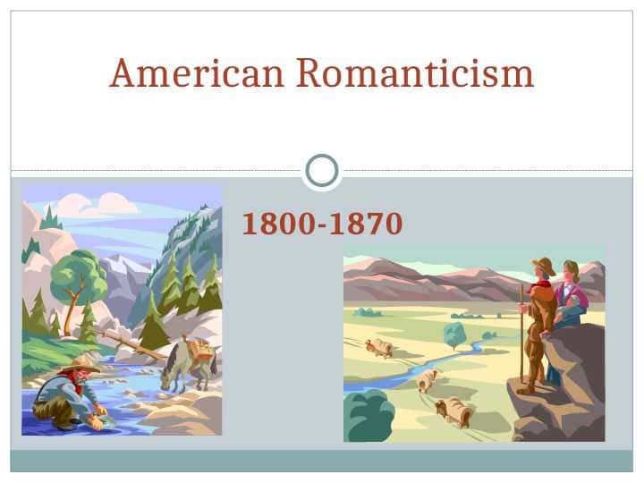 American Romanticism