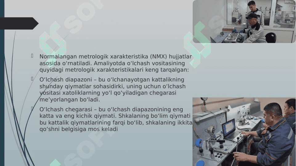 O’lchash vositalarining metrologik xarakteristikalari 7