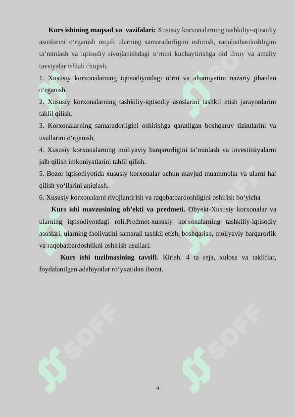 Xususiy korxonalarning tashkiliy –iqtisodiy asoslari 4