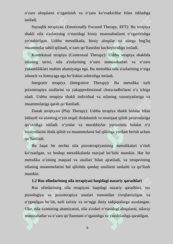 Oilaviy psixolog psixoterapevtning kasbiy yondashuvi. 6