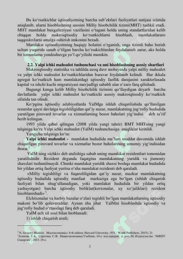 ASOSIY MAKROIQTISODIY KO‘RSATKICHLAR 2