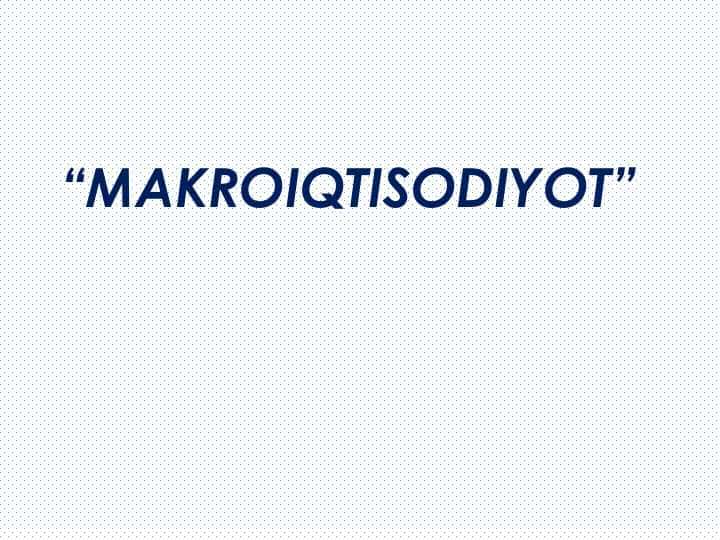 Pul bozorida  muvozanat
